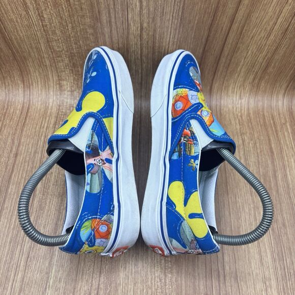 Vans Classic Slip-on SpongeBob Blue Aloha Bob - Size Men’s 5 / Women's 6.5 - Picture 6 of 10